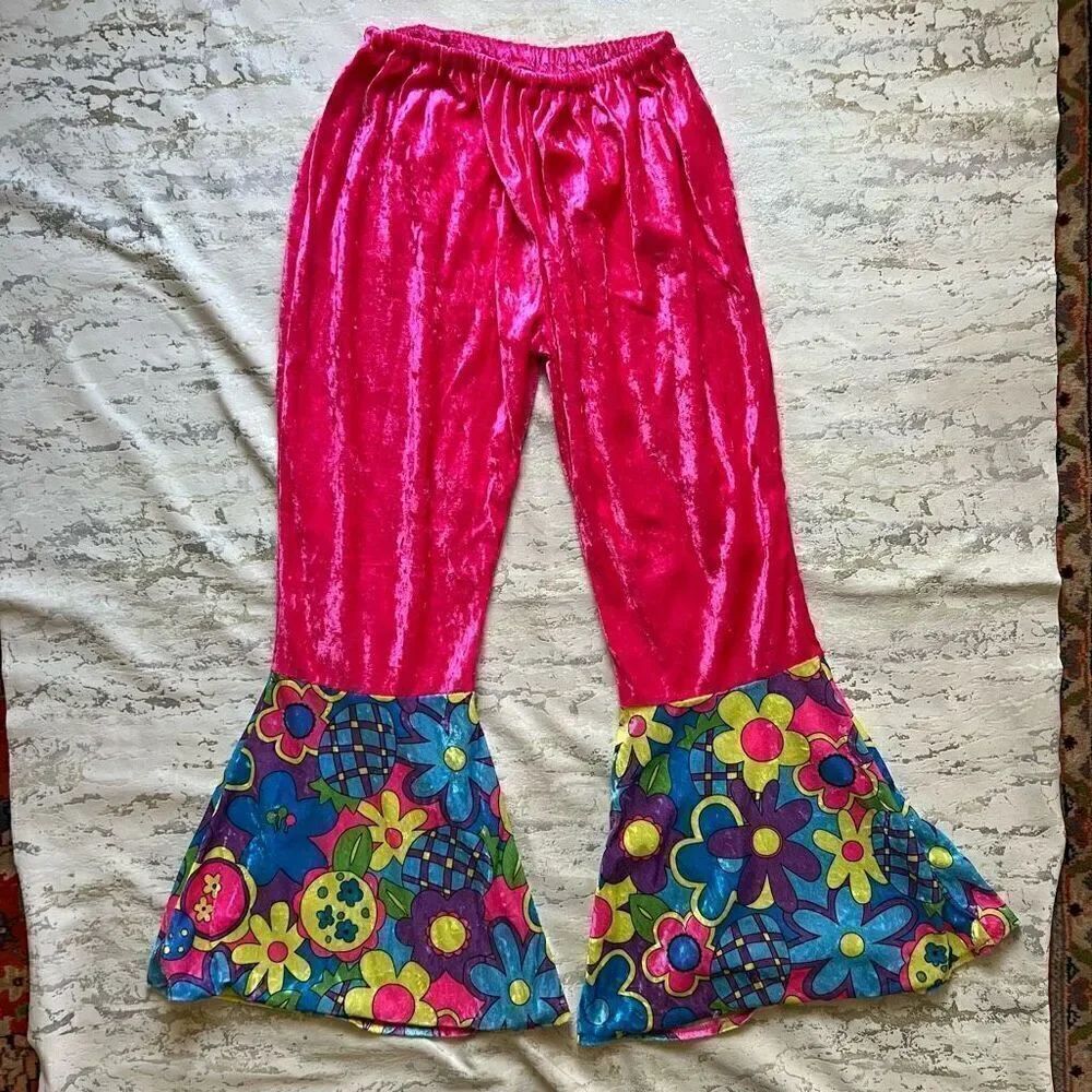 Groovy Hippie girl Velvet Halloween Costume - Picture 4 of 6